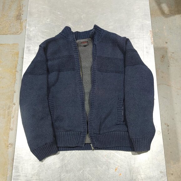 Good Condition Emanuel Emanuel Ungaro Blue/Grey Cotton Sweater Size L - Picture 1 of 3